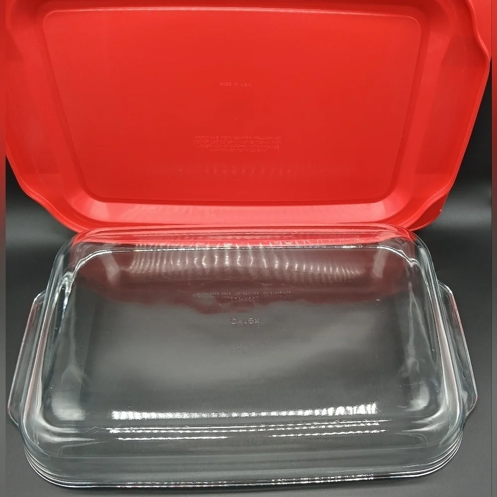 Pyrex Basics 4.8 QT Glass Baking Dish with Plastic Lid Casserole Dish​​​ - Picture 9 of 12